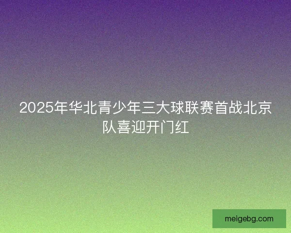 2025年华北青少年三大球联赛首战北京队喜迎开门红